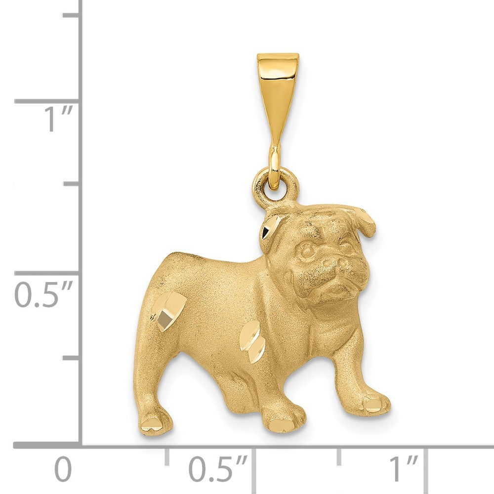 14k Bulldog Pendant