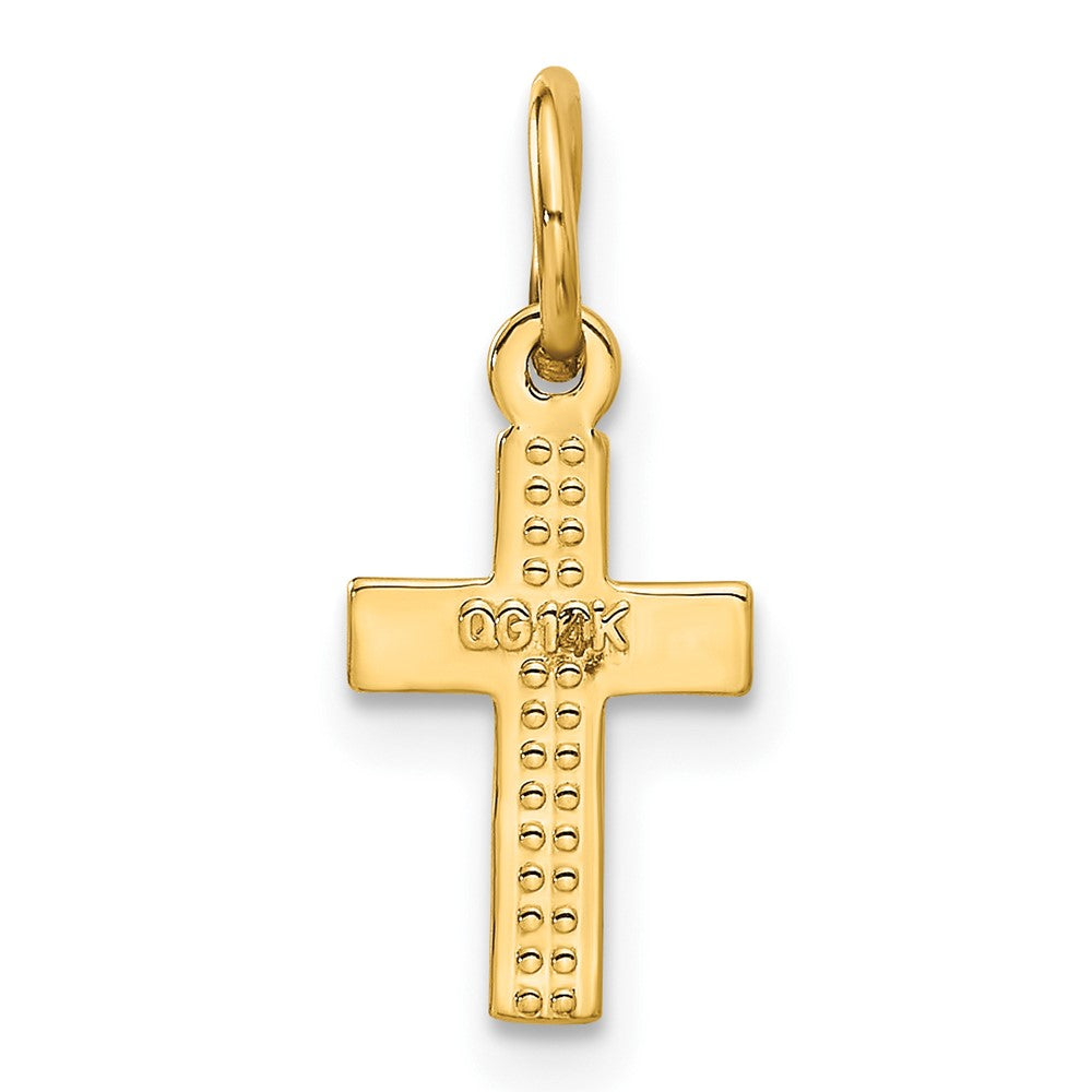 14k Tiny Cross Charm