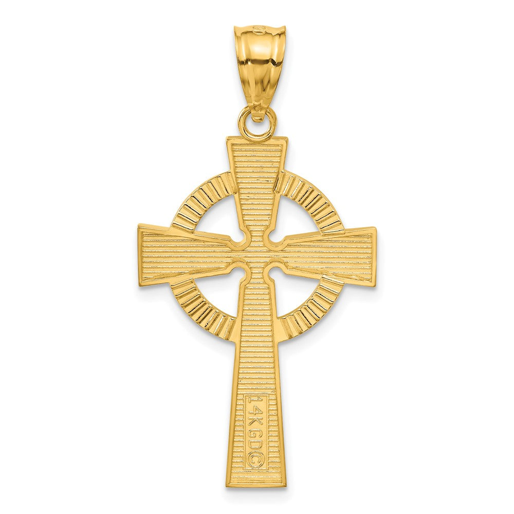 14k Celtic Cross Pendant