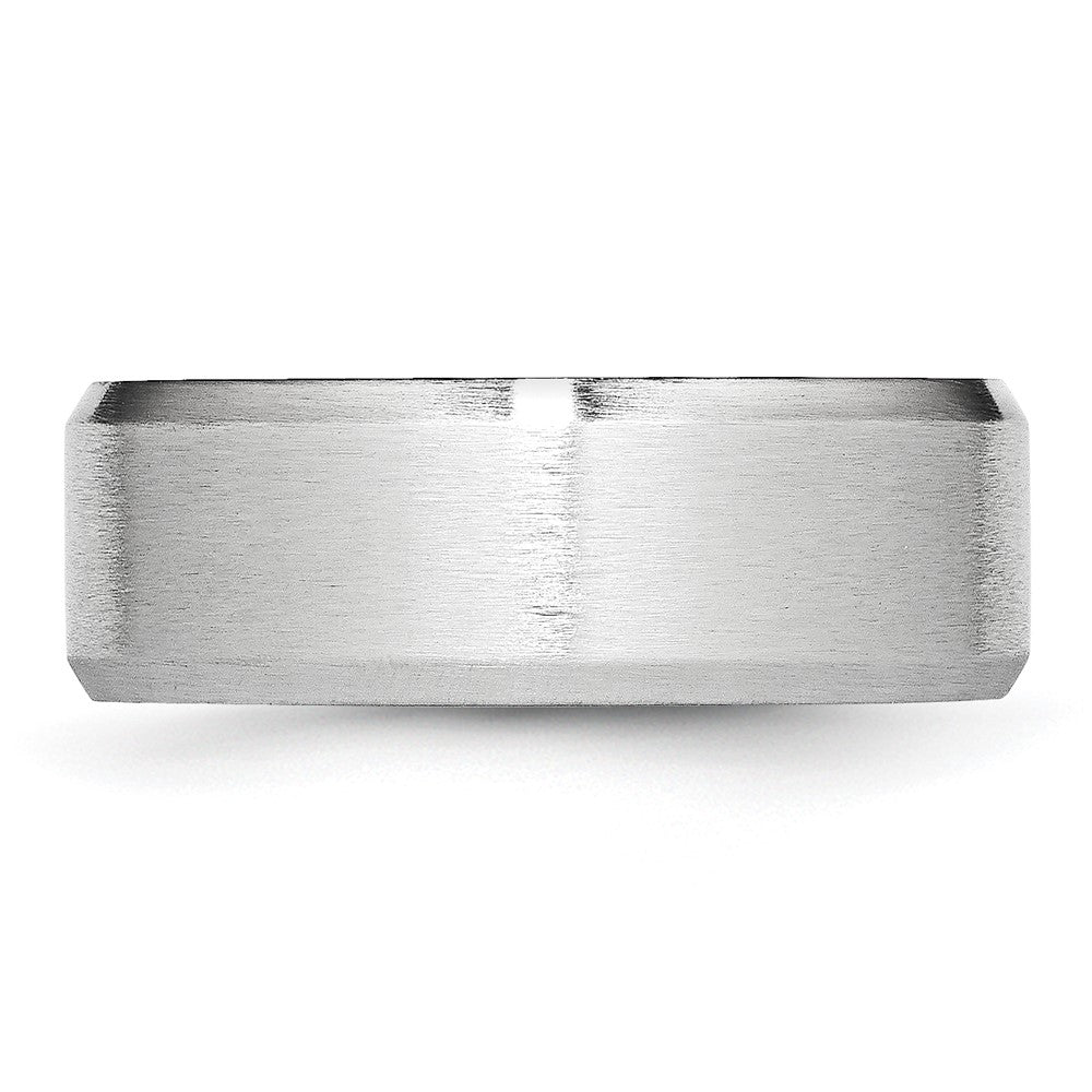 Chisel Cobalt Beveled Edge Satin 8mm Band
