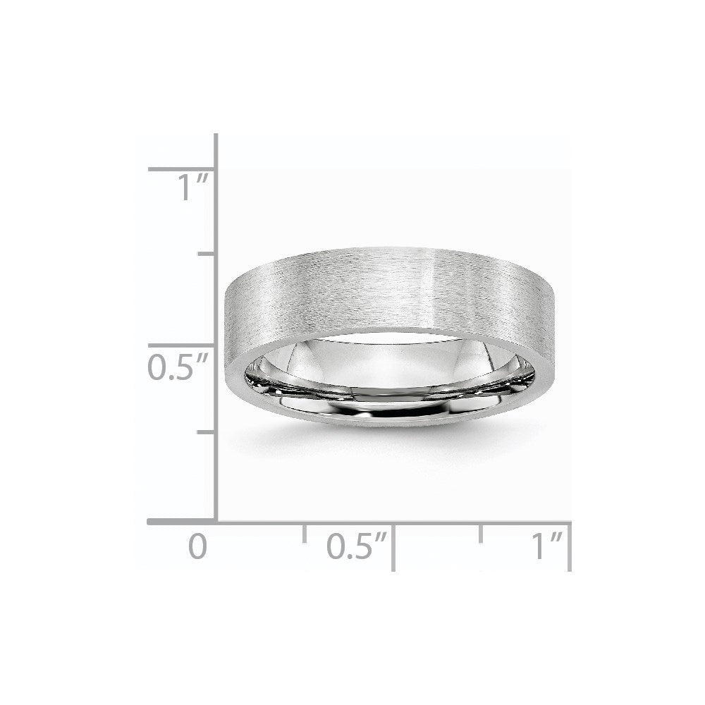 Cobalt Flat Satin 6mm Band