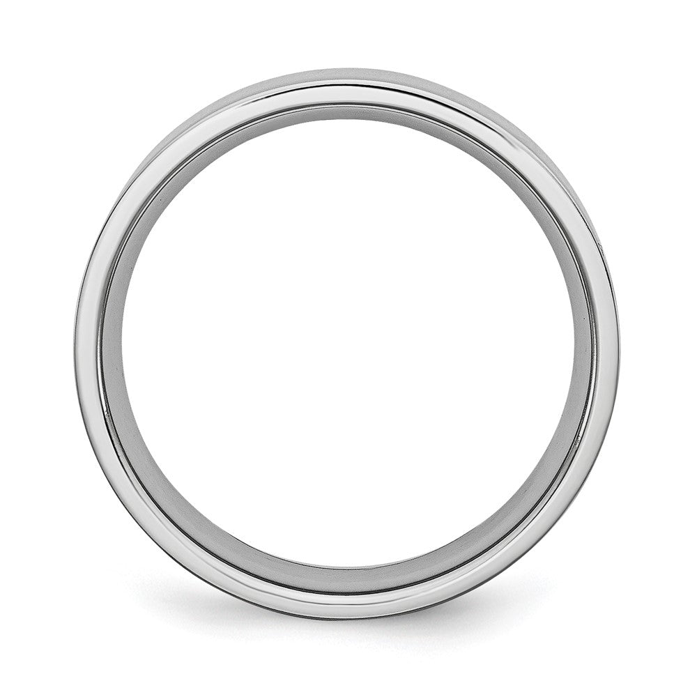 Chisel Cobalt Flat Polished 6mm Band