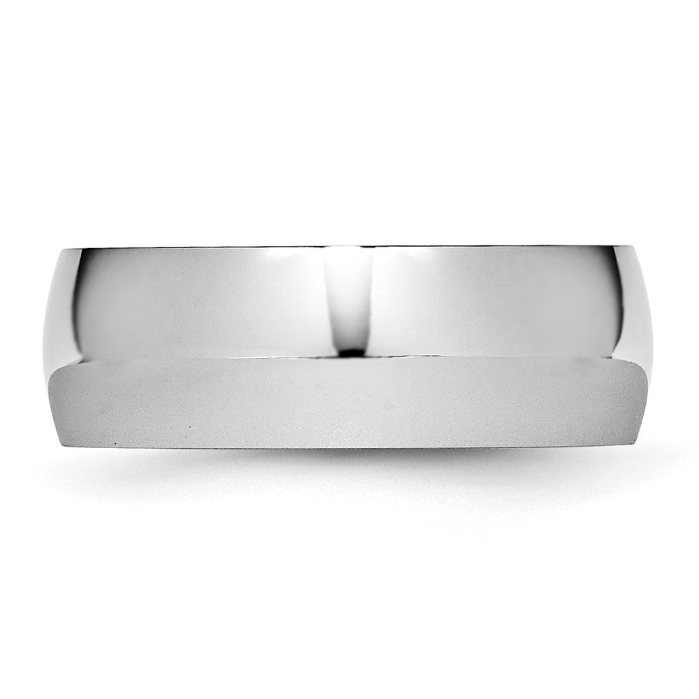 Chisel Cobalt Polished 8mm Half Round Band