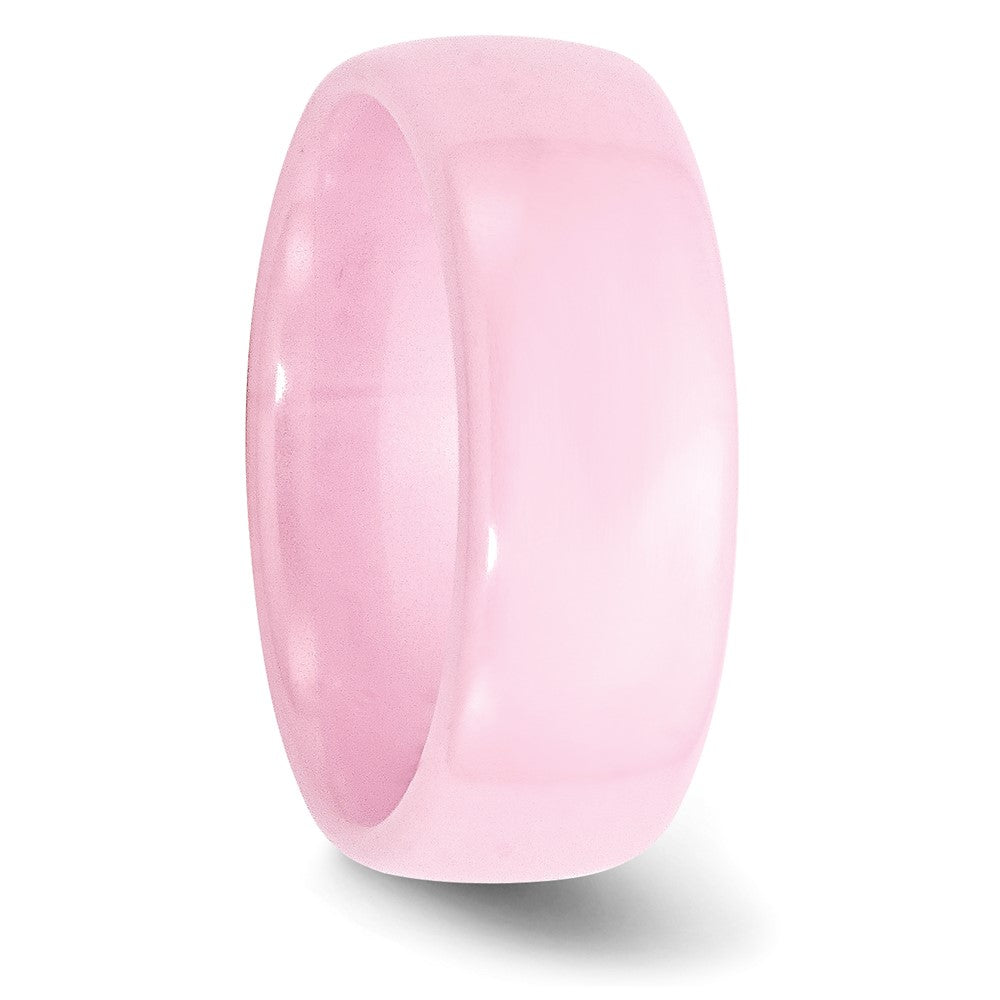 Chisel Ceramic Pink 8mm Polished Band