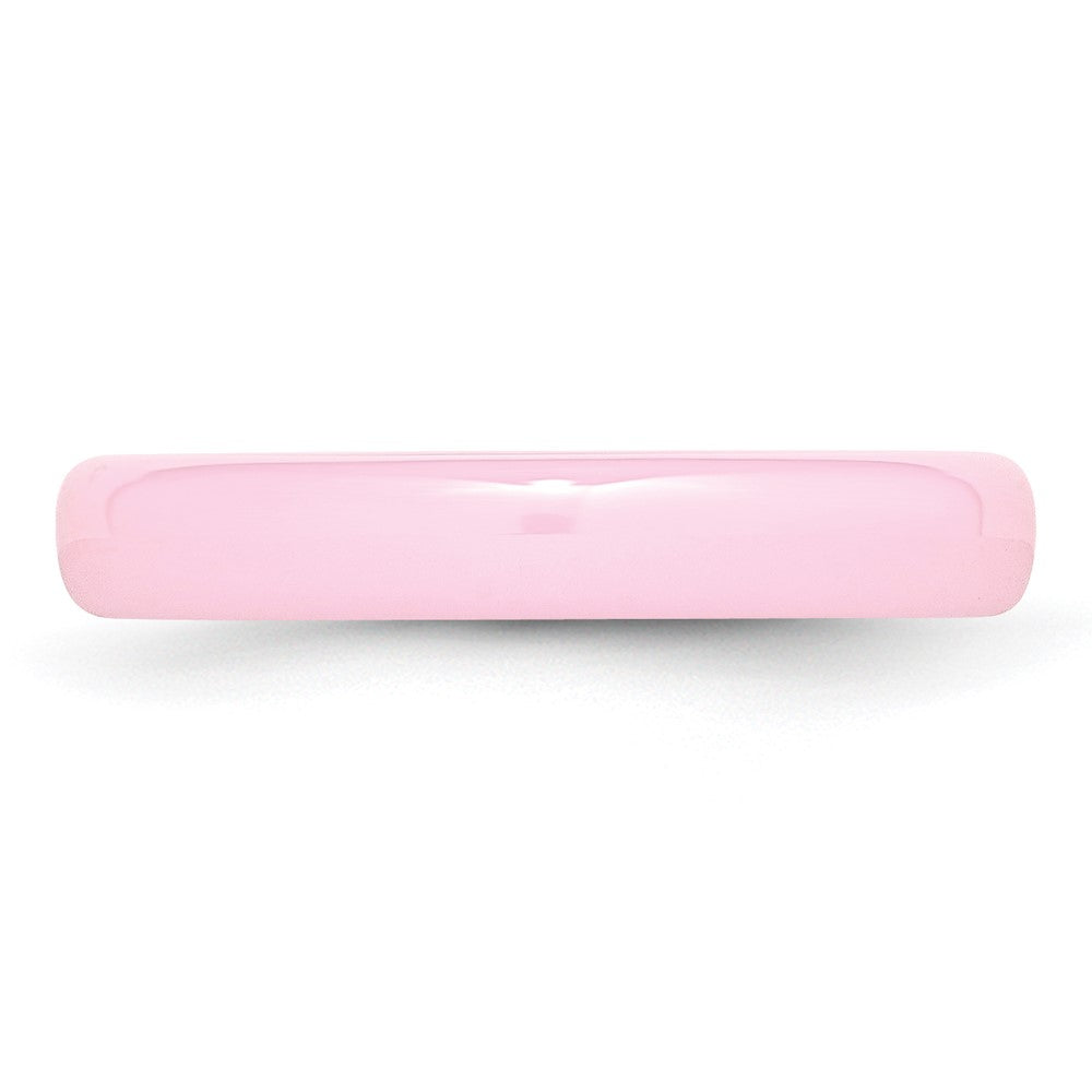 Chisel Ceramic Pink 4mm Polished Band