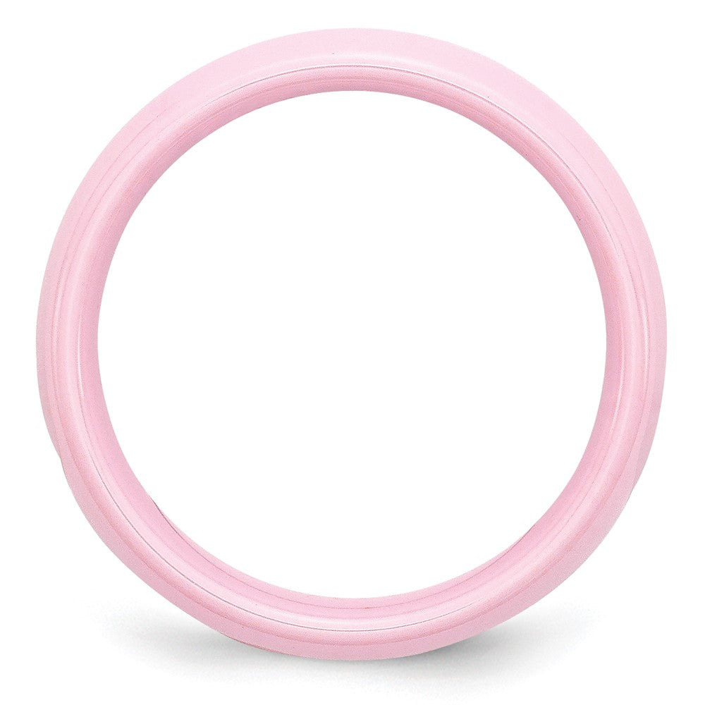 Chisel Ceramic Pink 6mm Polished Band