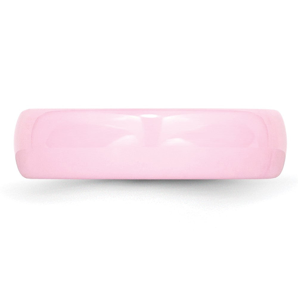 Chisel Ceramic Pink 6mm Polished Band