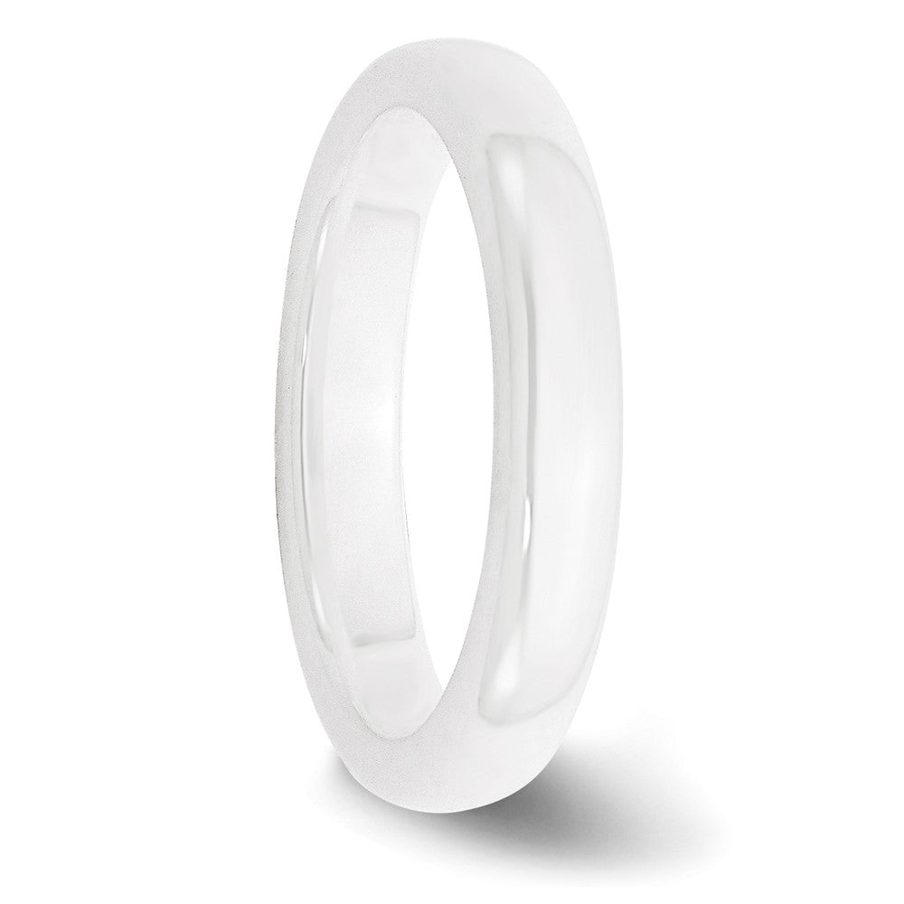 Chisel Ceramic White 4mm Polished Band