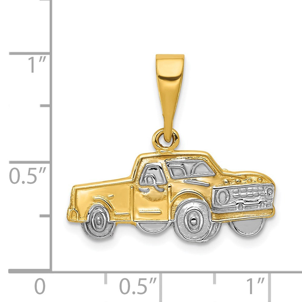14k w/Rhodium Pick-up Truck Pendant