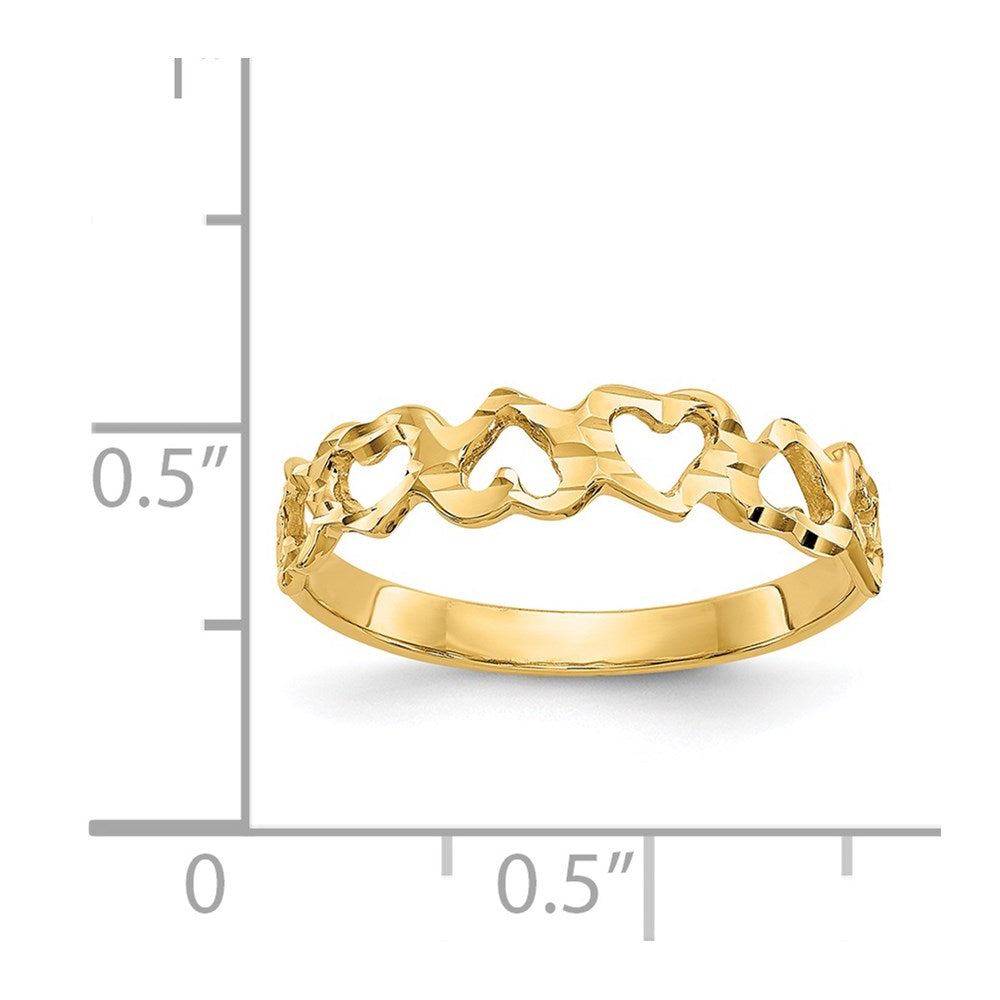 14k Heart Ring
