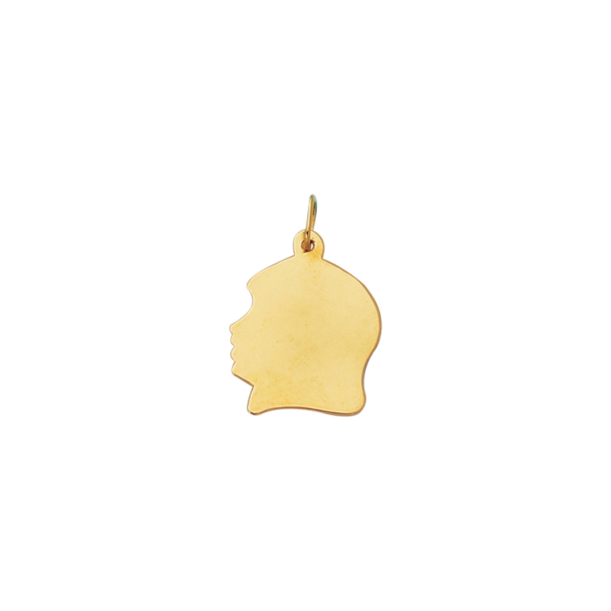 14K Yellow Gold Medium Girl Charm