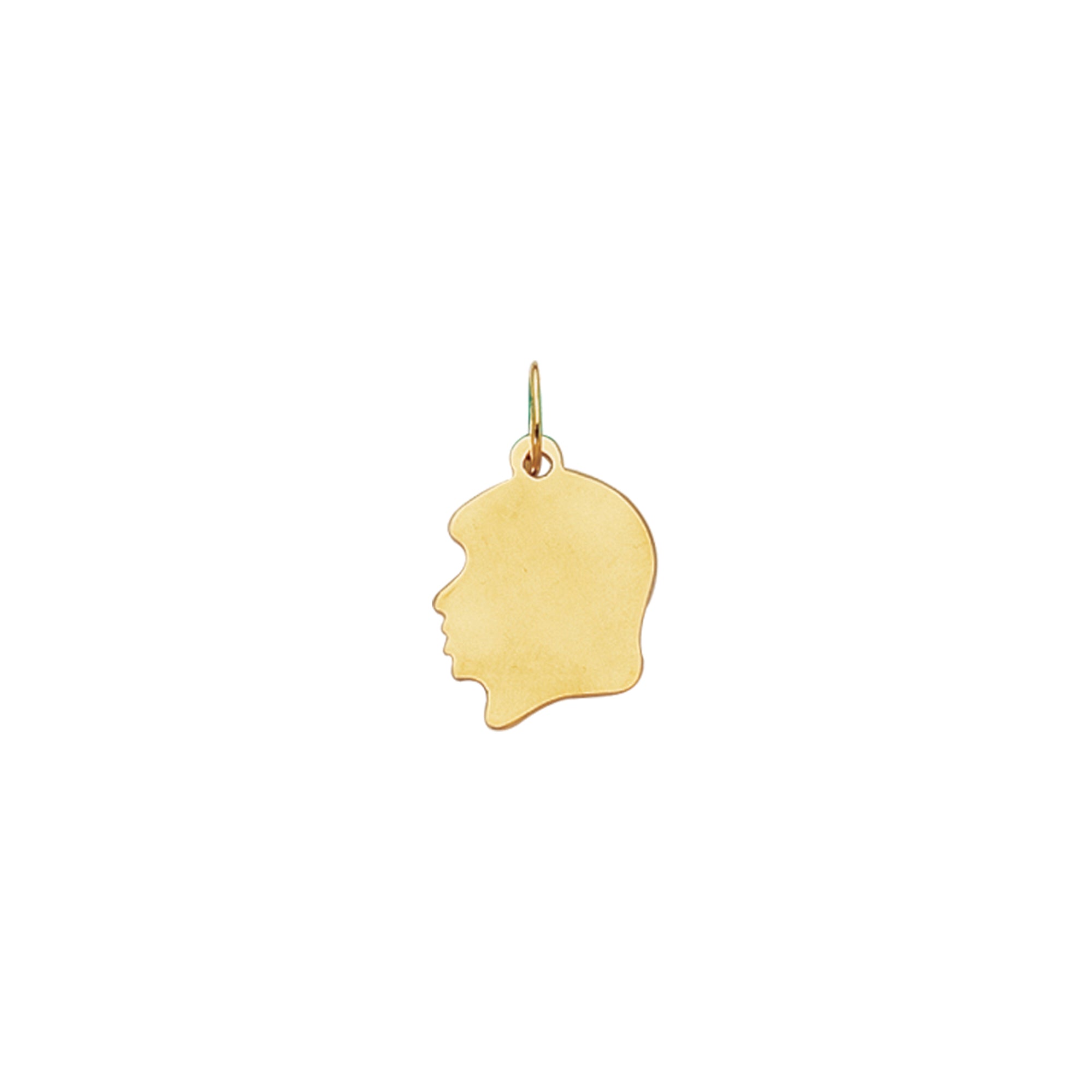 14K Yellow Gold Small Girl Charm