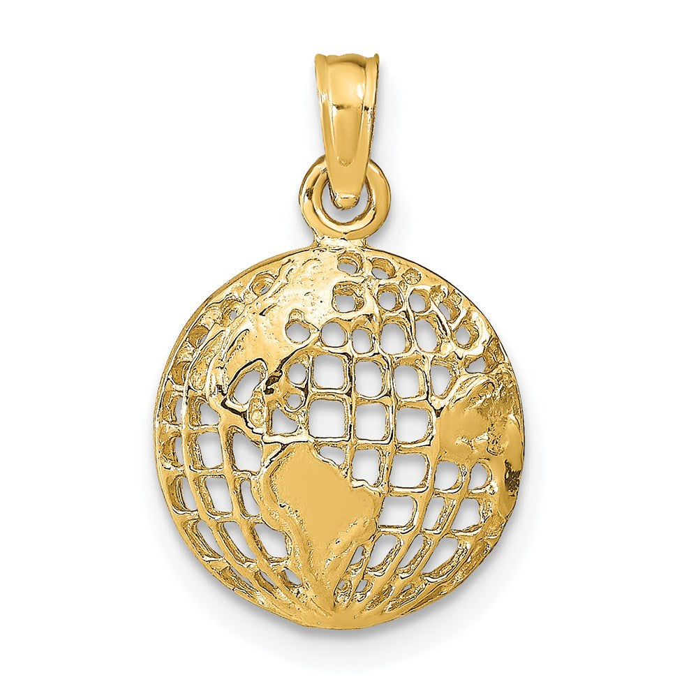 14k Polished Globe Pendant