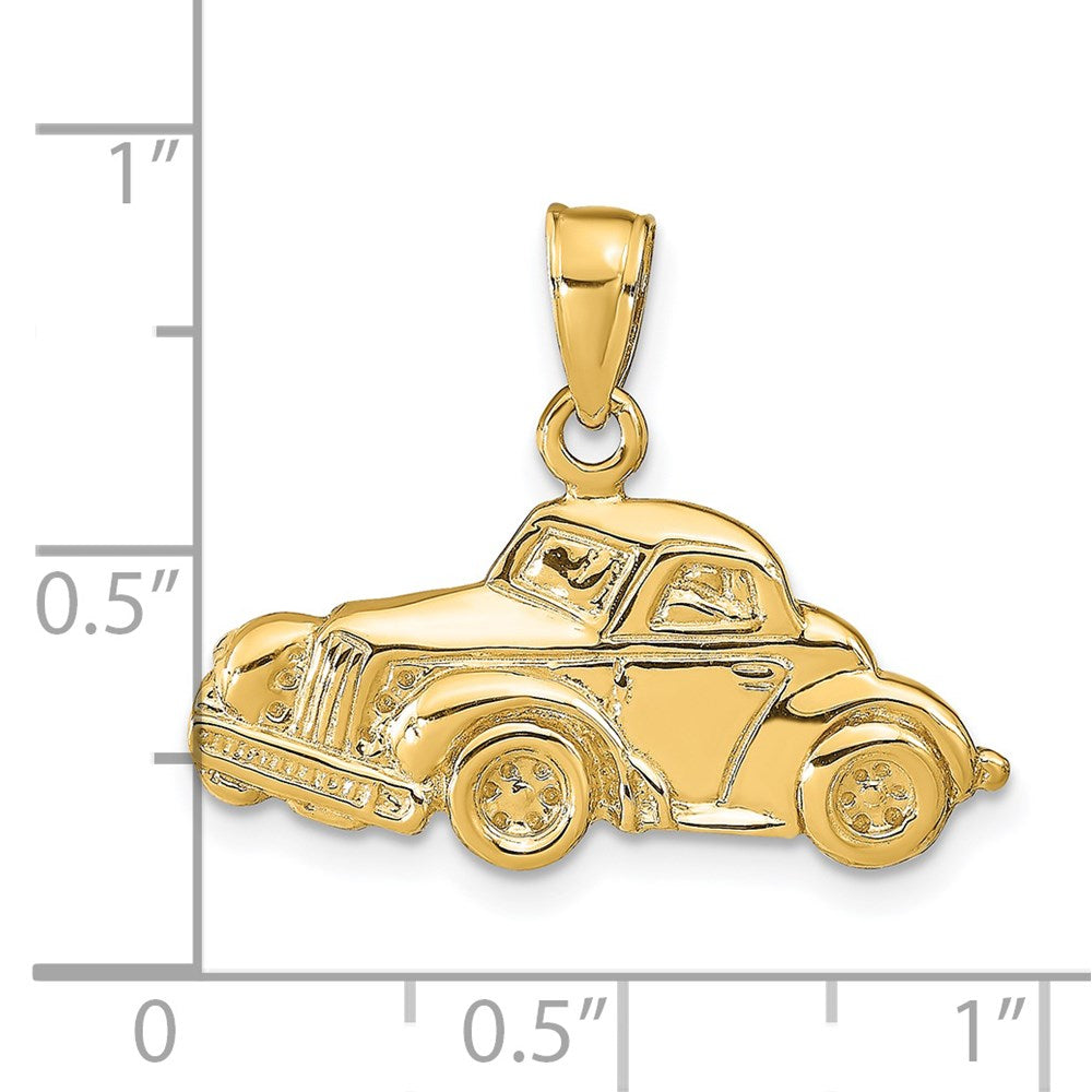 14k Classic Antique Car Pendant