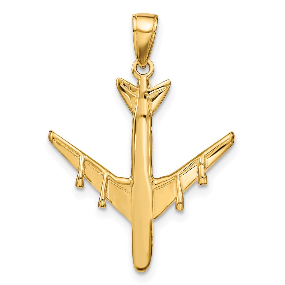 14k 3-D Jet Pendant