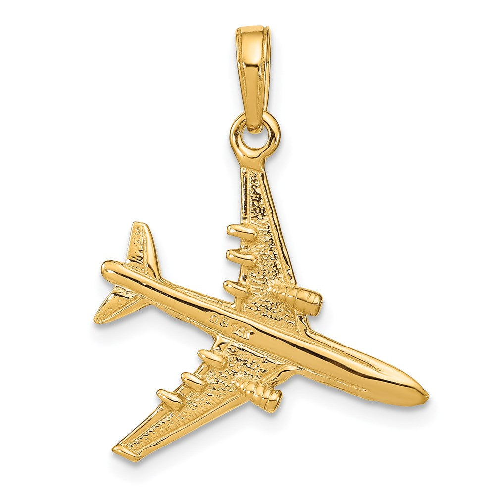 14k 3-D Jet Pendant