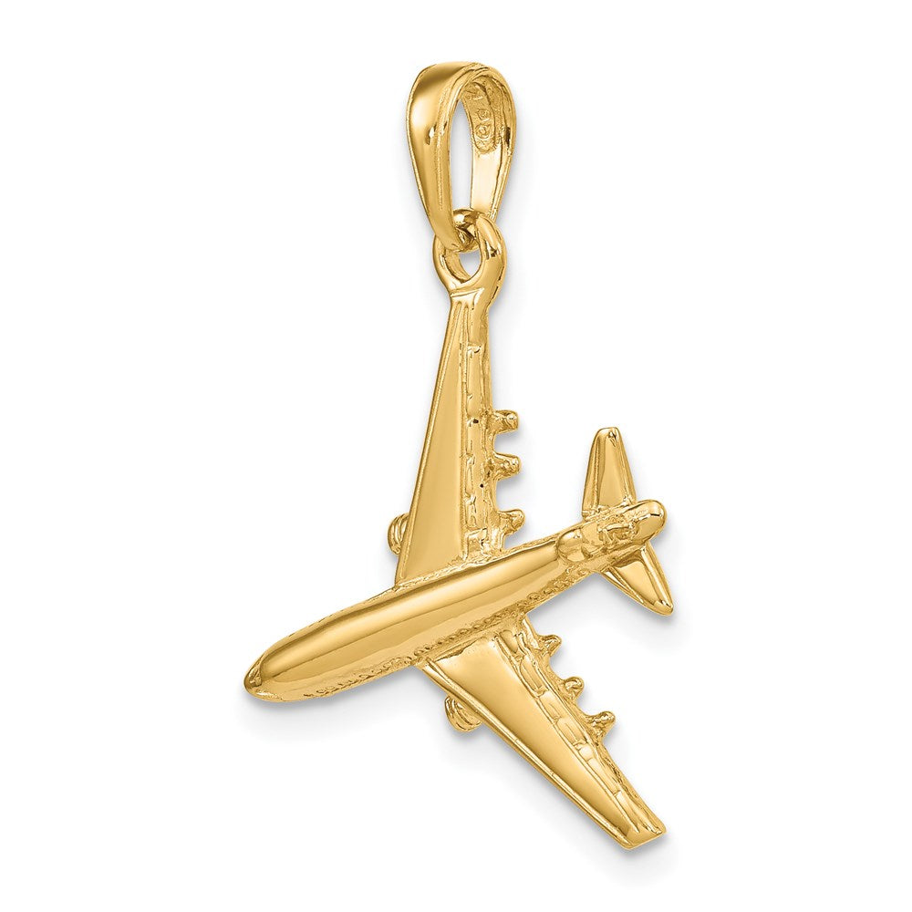 14k 3-D Jet Pendant