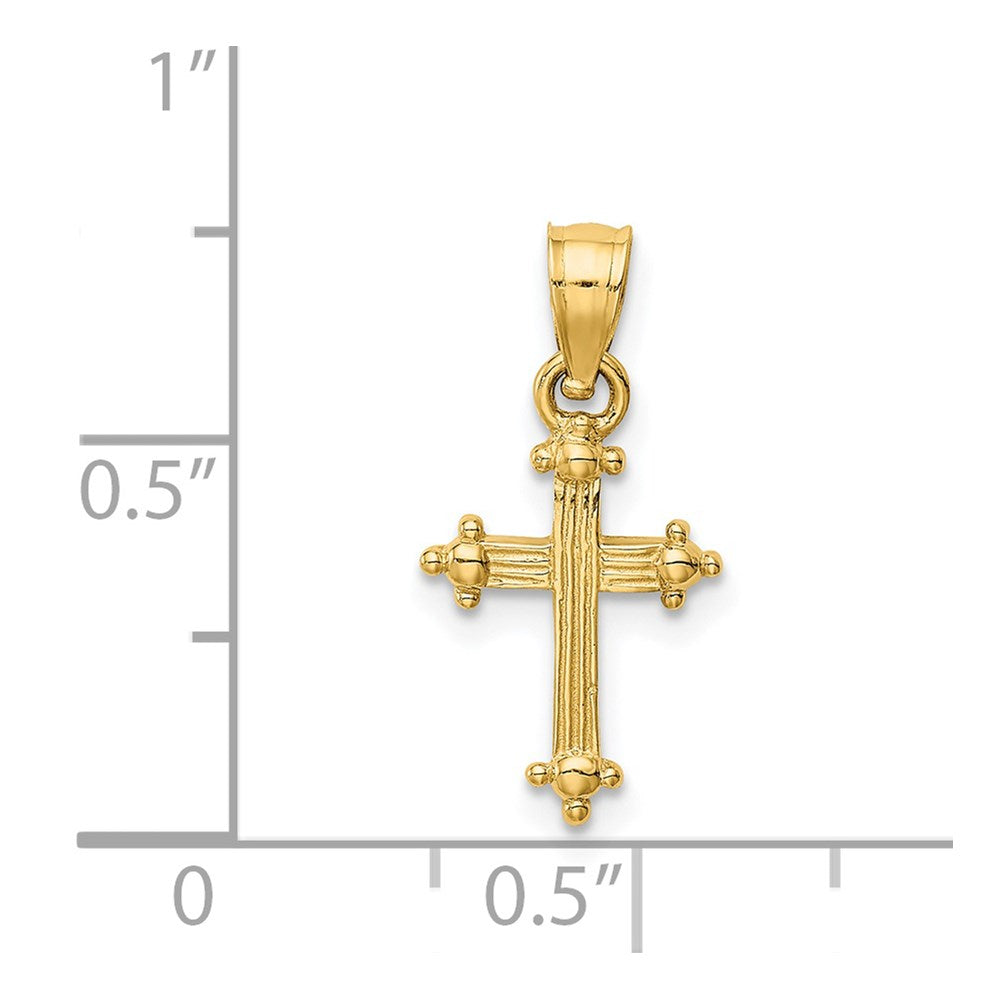14k Small Cross Charm