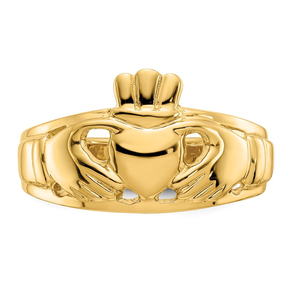14k Polished Ladies Claddagh Ring