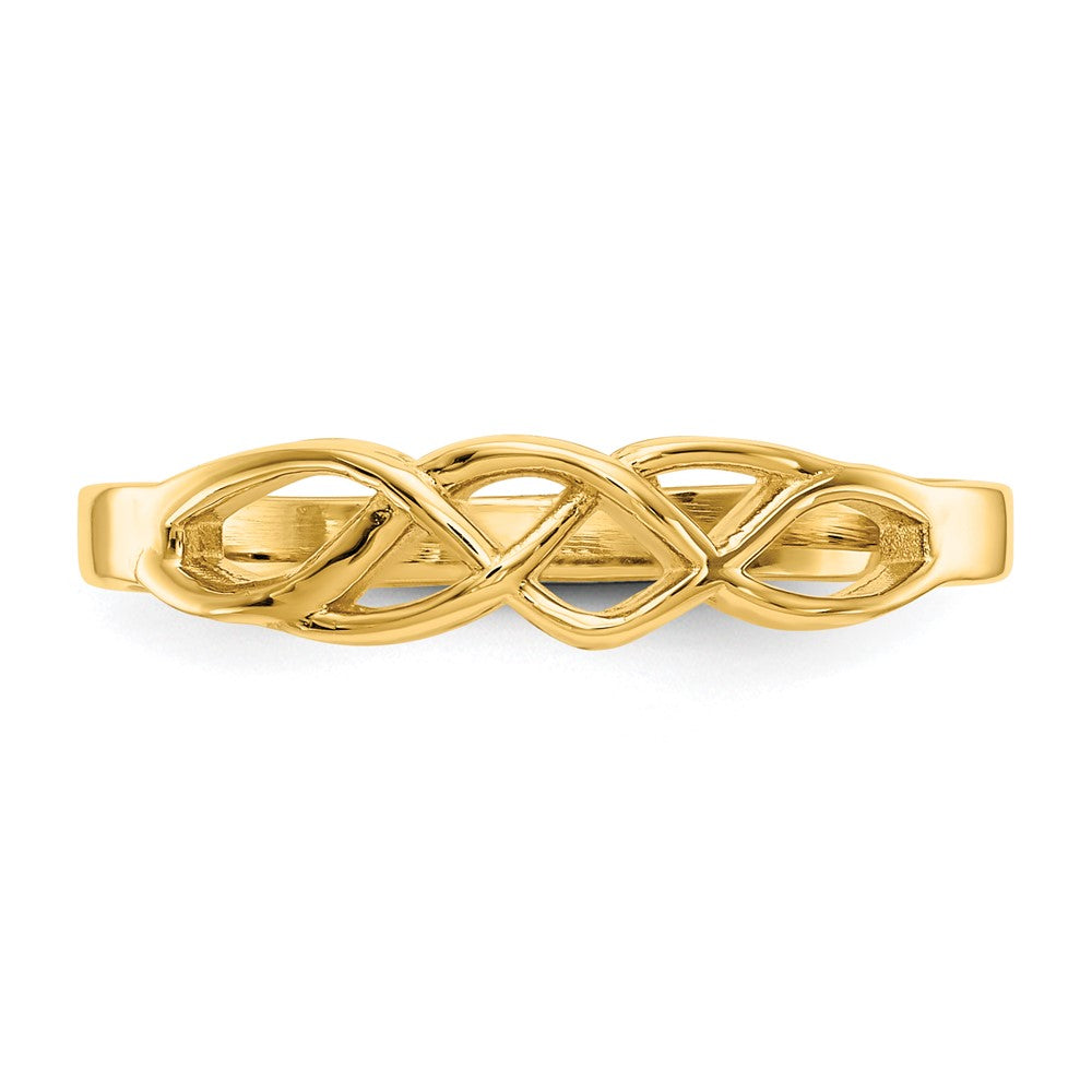14k Free Form Knot Ring