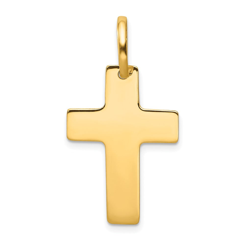 14k Polished Cross Charm