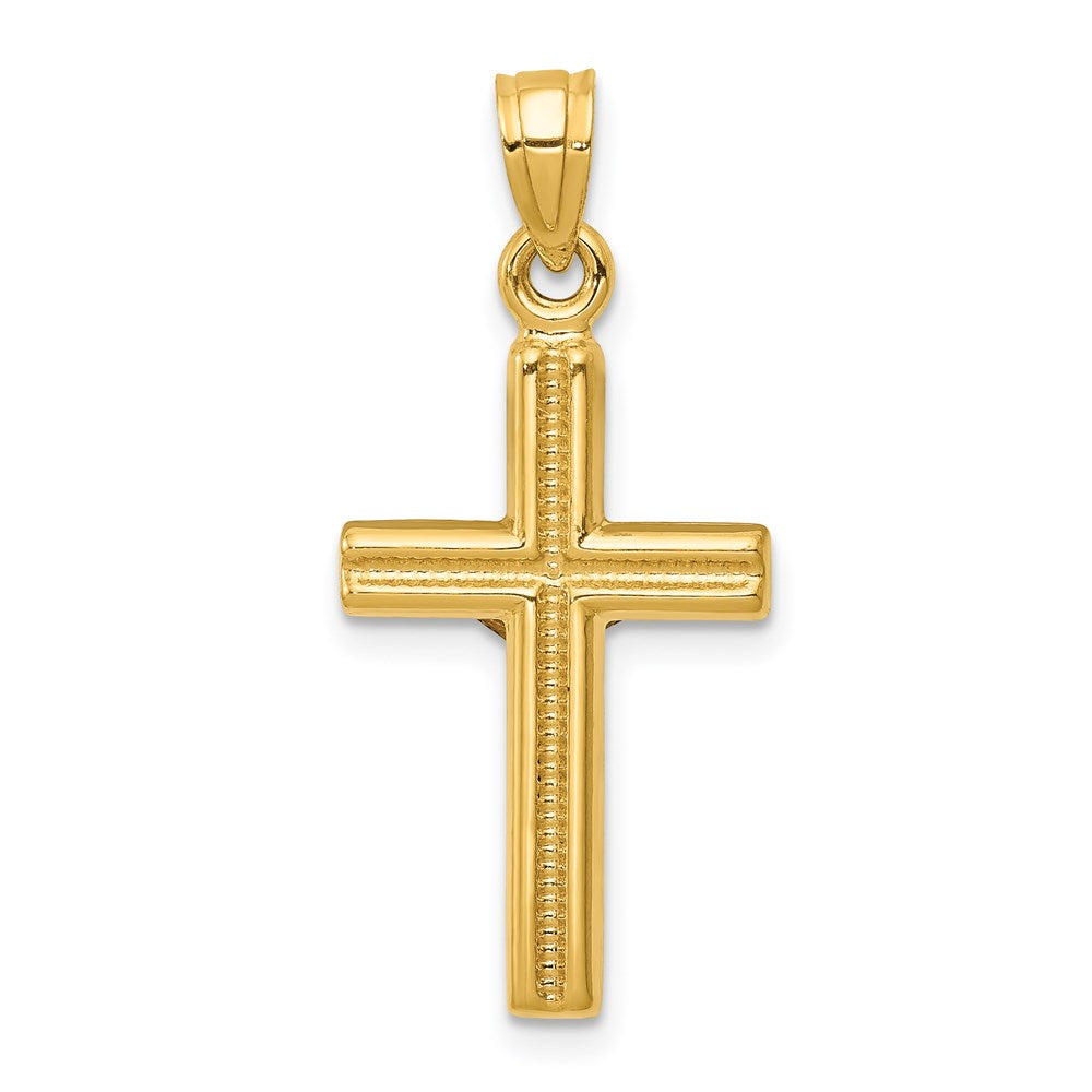 14k Hollow Crucifix Pendant