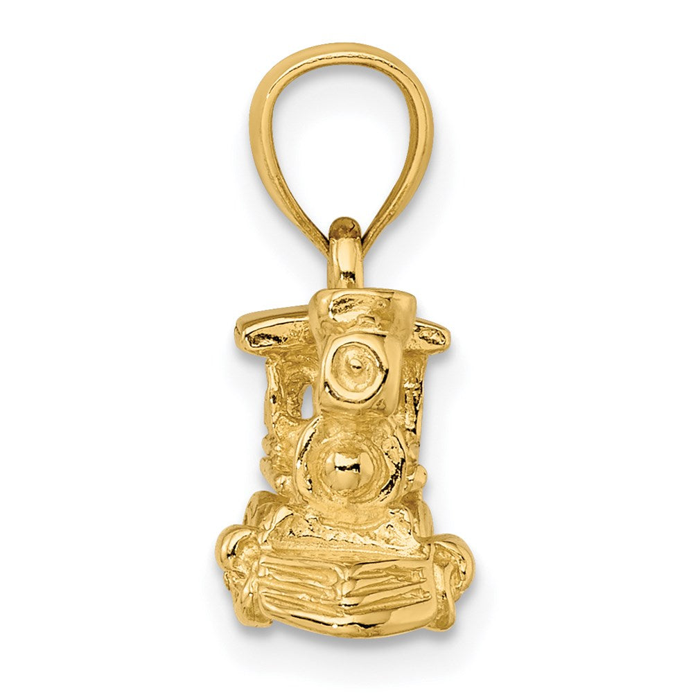 14k 3-D Locomotive Charm