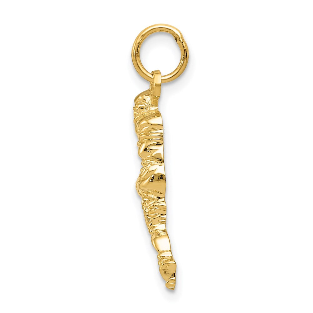 14k Football Player Charm