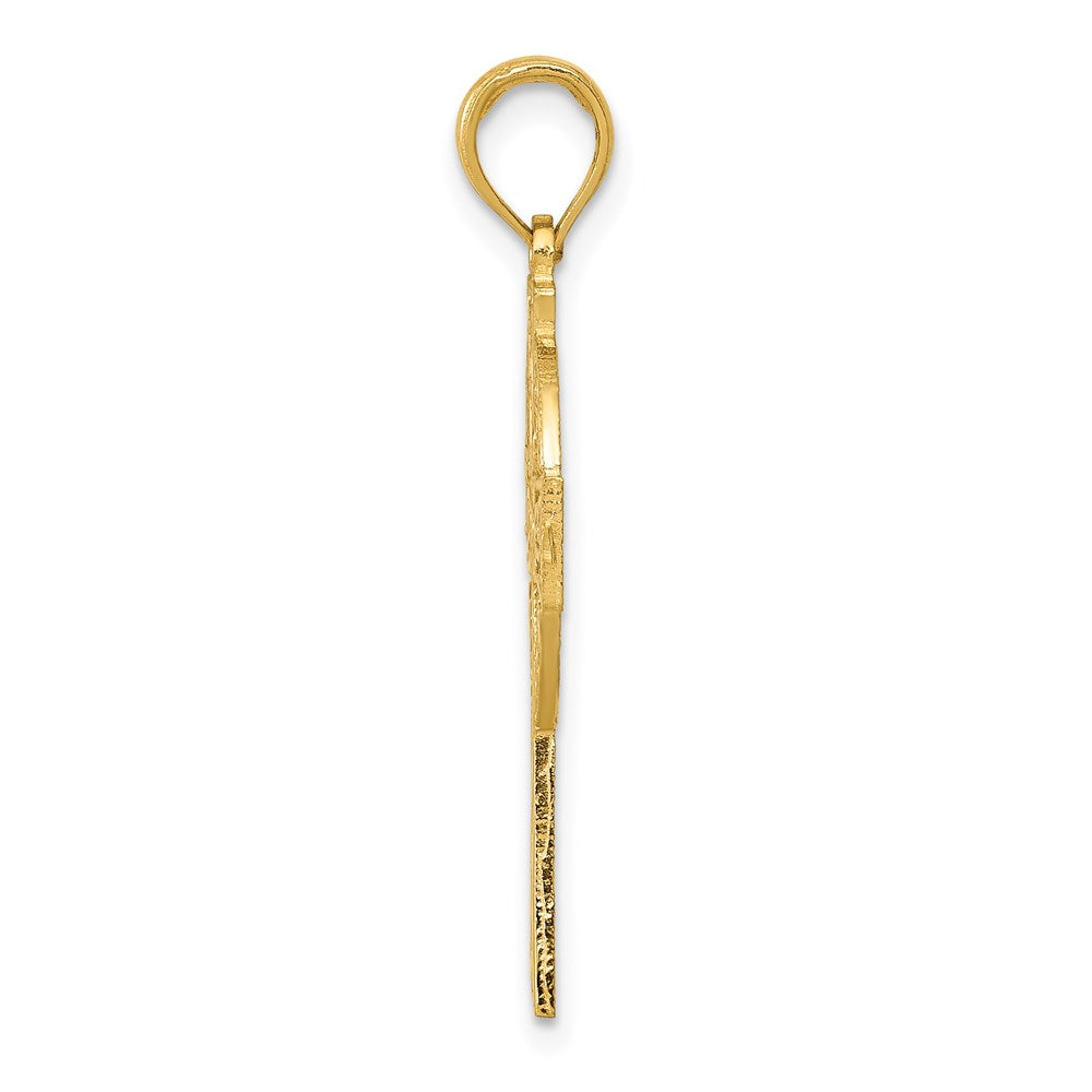 14k Polished Celtic Cross Pendant