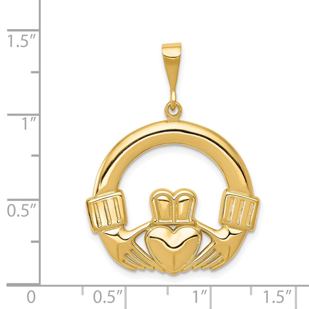 14k Claddagh Pendant