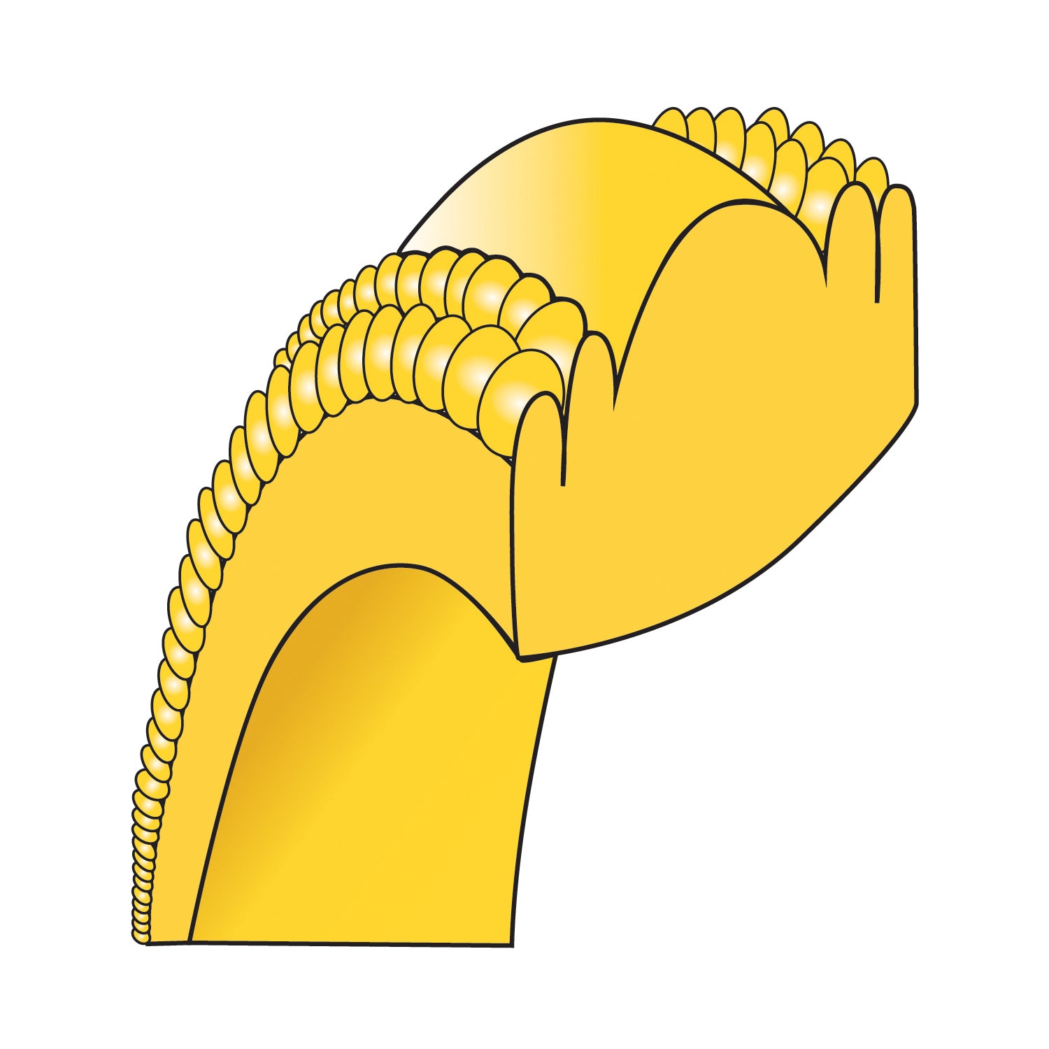 10k Yellow Gold 8mm Double Milgrain Comfort Fit Wedding Band Size 4