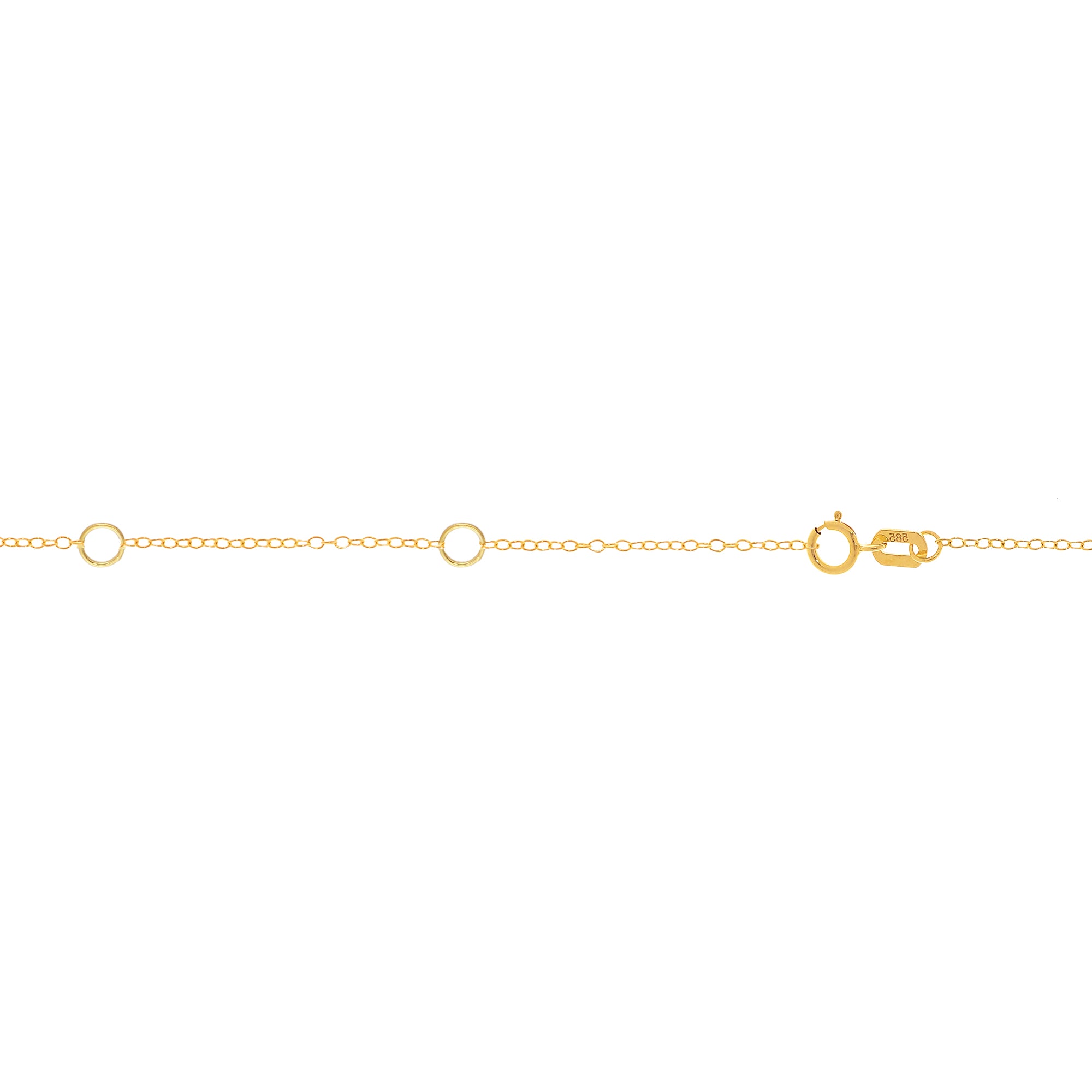 14K Yellow Gold 1.3mm Double Extendable Piatto 18" Chain with Lobster Lock. Jump Ring at 16 and 17 inch.