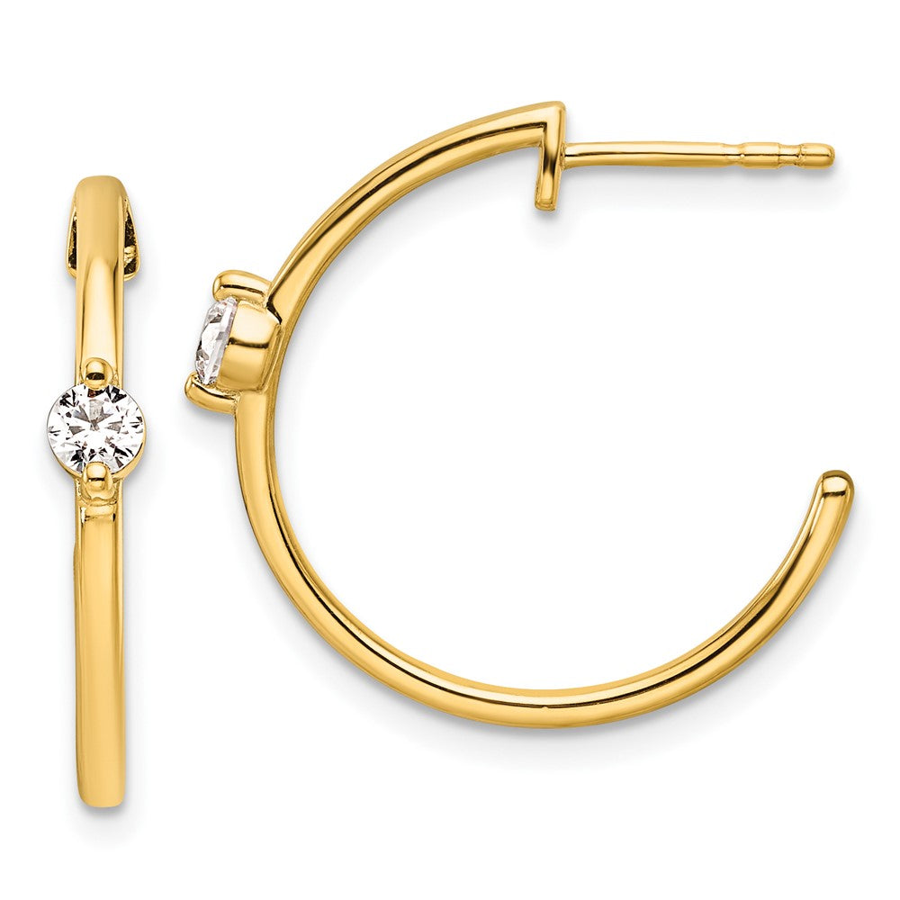 14K Lab Grown Diamond VS/SI FGH Hoop Earrings