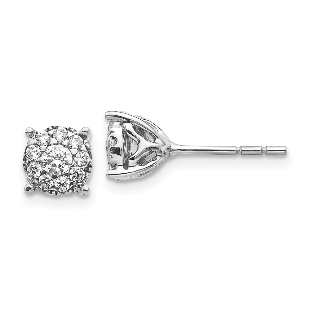 14K White Gold Lab Grown Diamond VS/SI FGH Earrings
