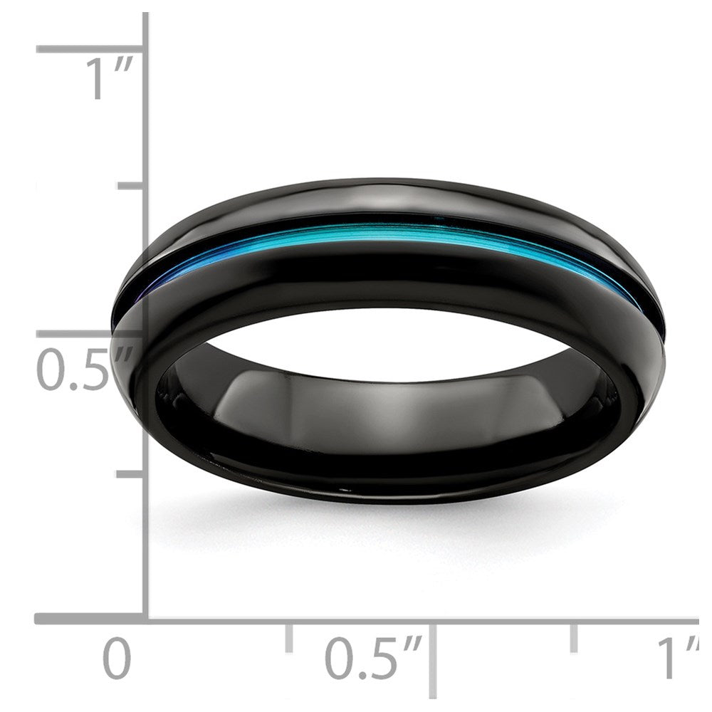 Edward Mirell Black Ti Anodized 6mm Band