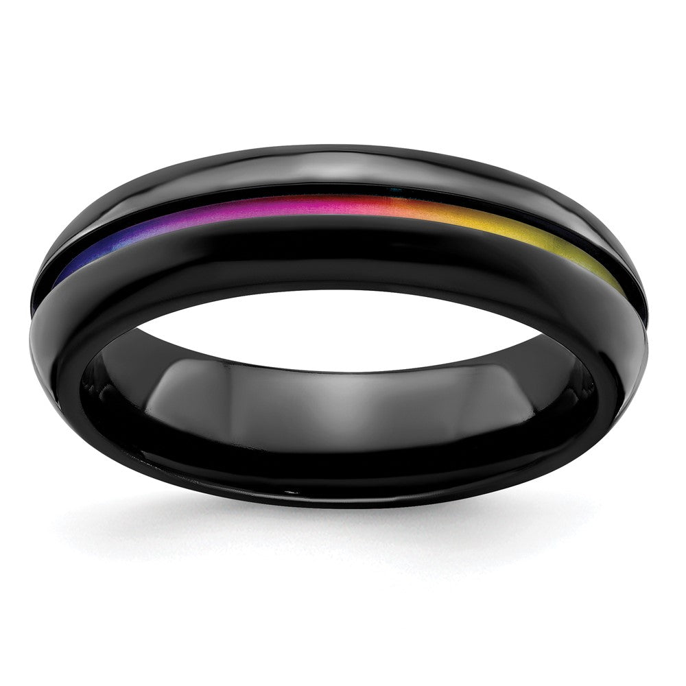 Edward Mirell Black Ti Anodized 6mm Band