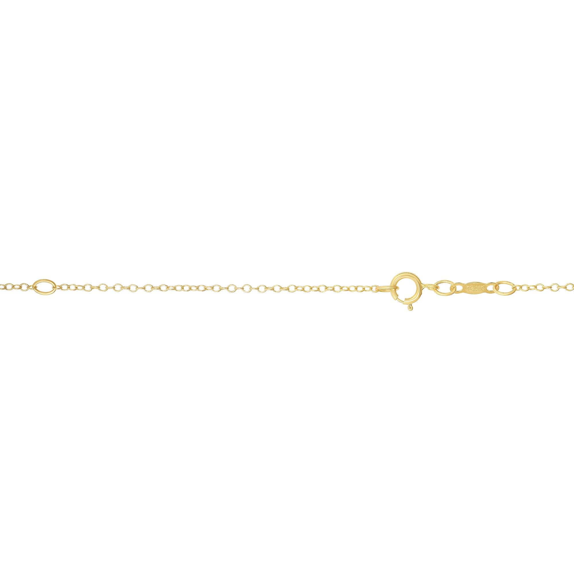 14K Yellow Gold 1.3mm Extendable 18" Chain with Lobster Lock. Jump Ring at 16 inches.