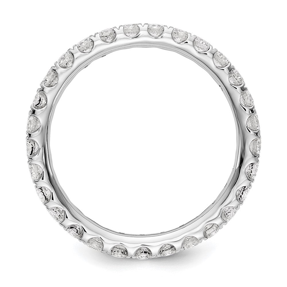 14K White Gold Lab Grown Diamond VS/SI FGH Eternity Band