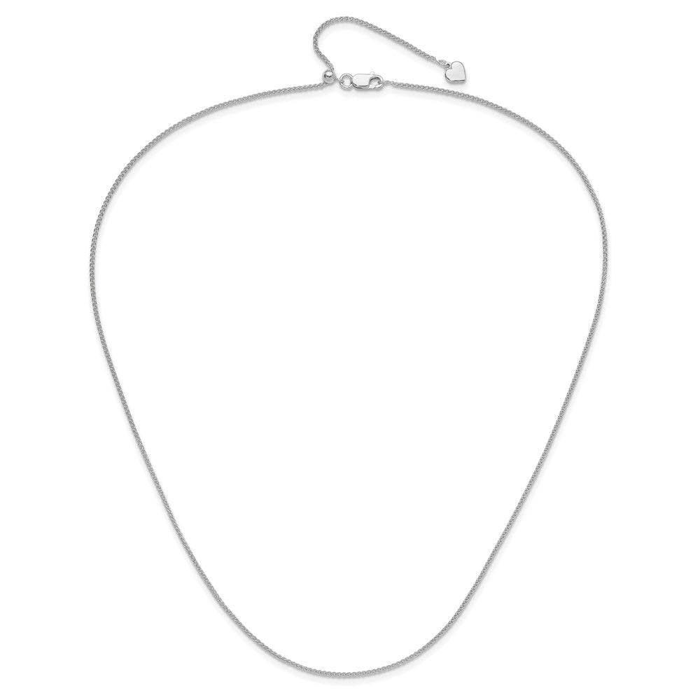 Sterling Silver Adjustable 1.3mm Spiga Chain