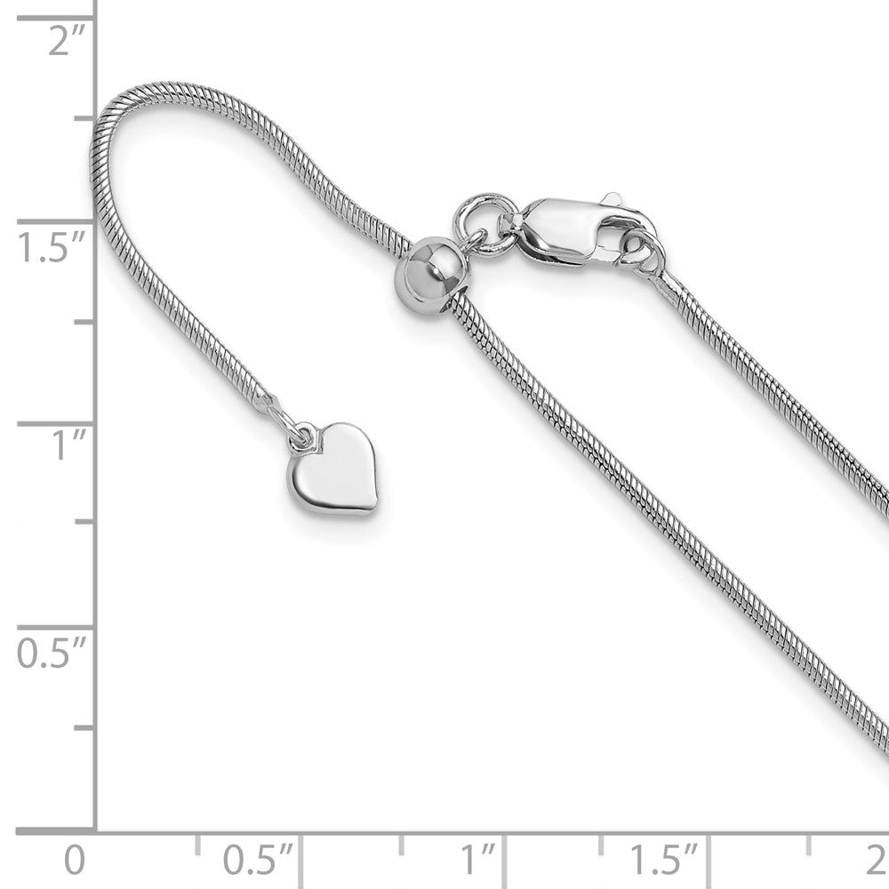 Sterling Silver Adjustable 1.4mm Snake Chain