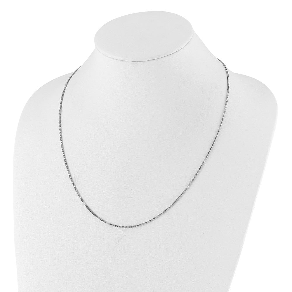 Sterling Silver Adjustable 1.45mm D/C Square Spiga Chain