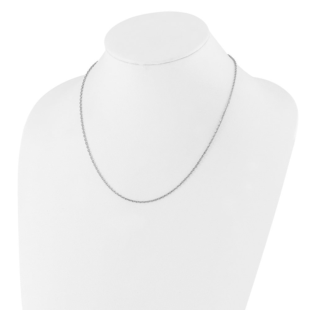 Sterling Silver Adjustable 2mm Cable Chain