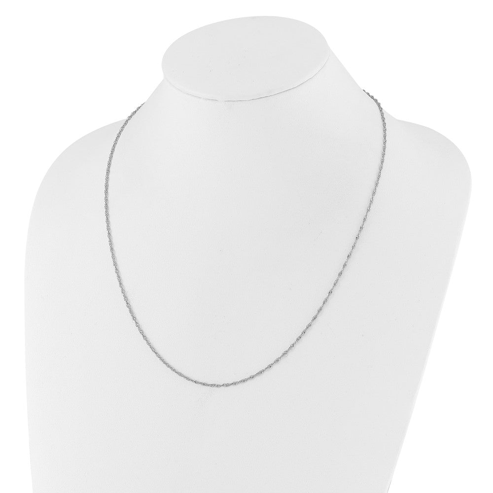 Sterling Silver Adjustable 1.6mm Singapore Chain