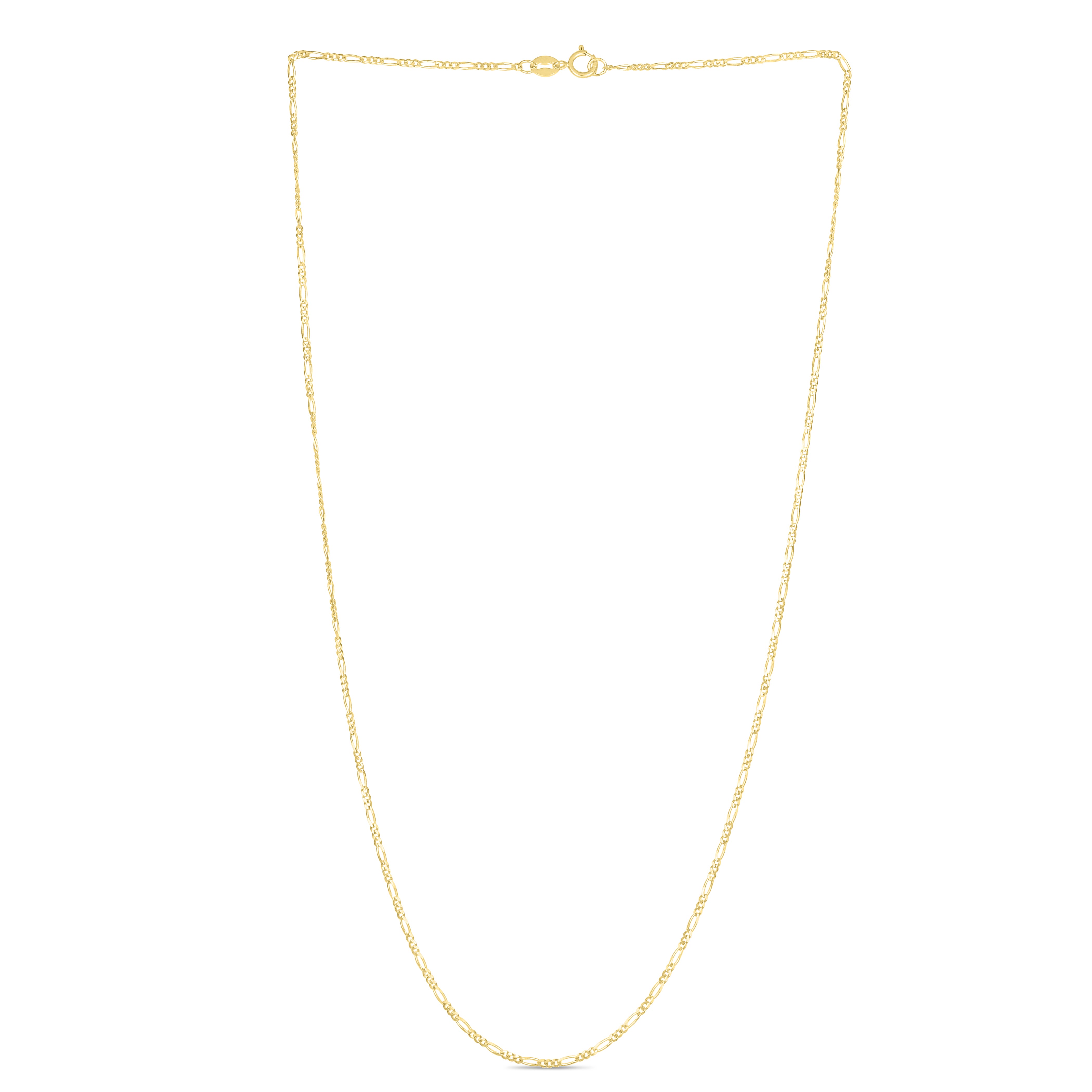 14K Yellow Gold 10" 1.9mm Figaro Chain