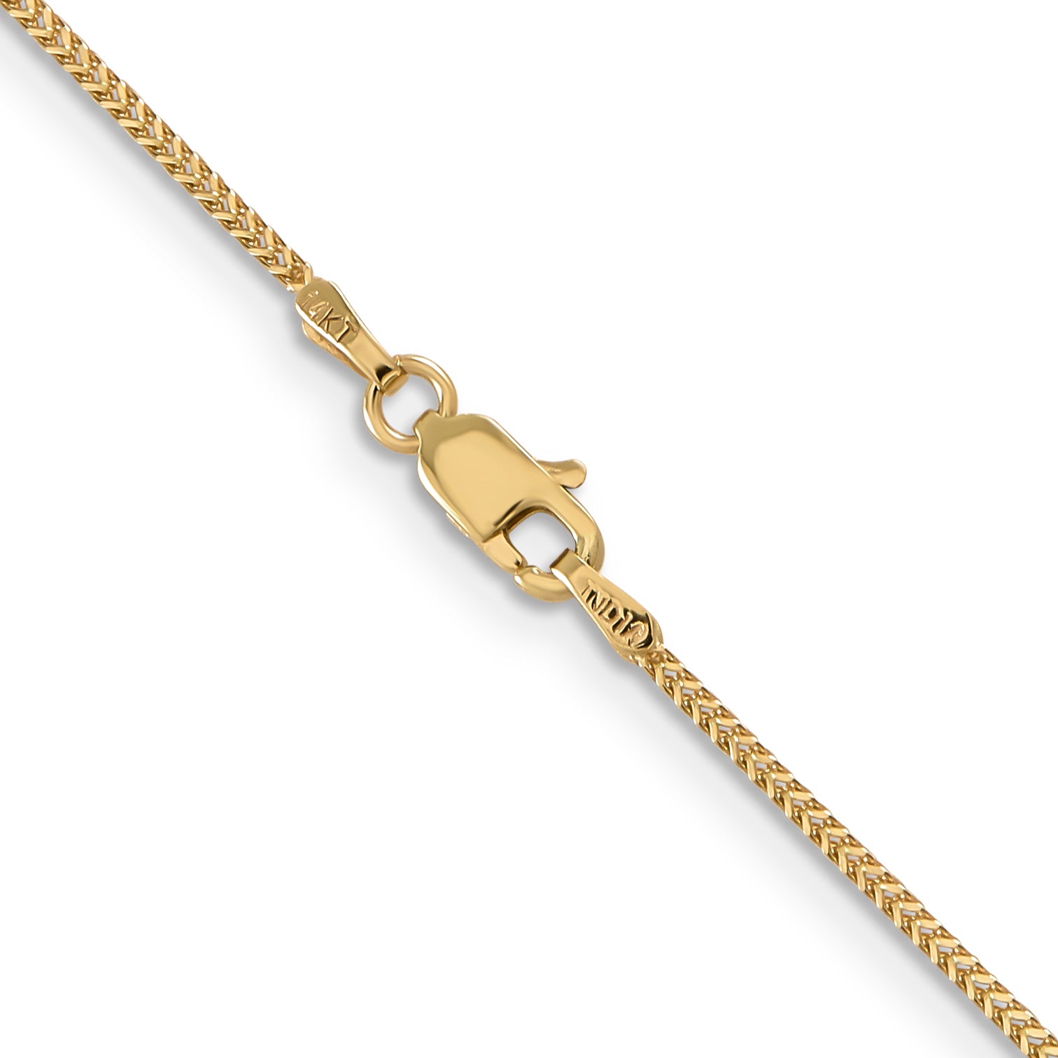 14K 30 Inch .9Mm Franco With Lobster Clasp Chain