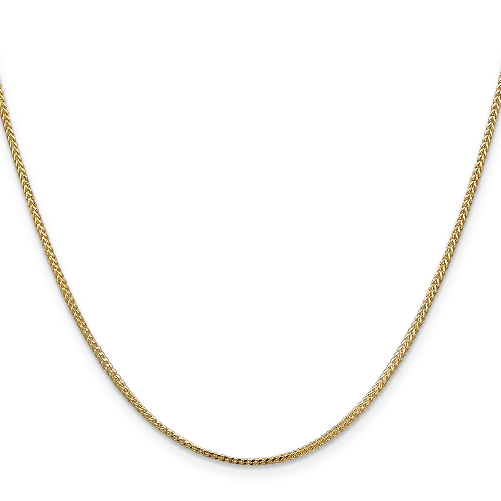 14K 30 inch 1mm Franco with Lobster Clasp Chain