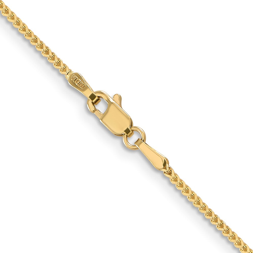14K 24 inch 1mm Franco with Lobster Clasp Chain