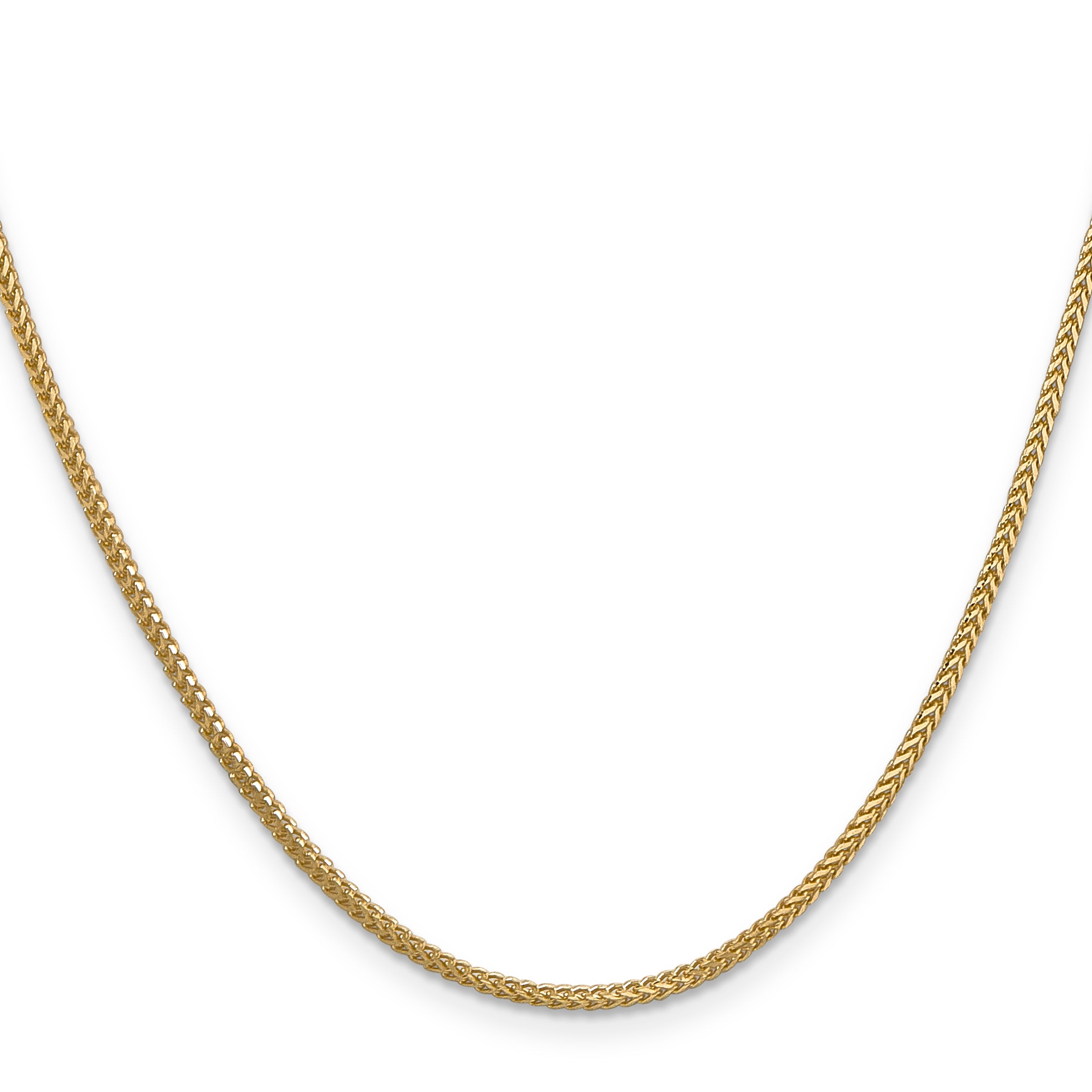 14K 24 Inch 1.3Mm Franco With Lobster Clasp Chain