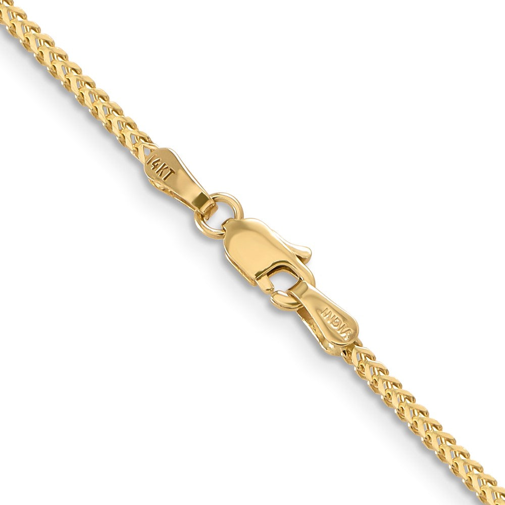 14K 30 inch 1.3mm Franco with Lobster Clasp Chain