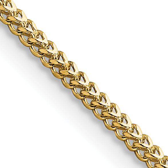 14K 18 Inch 1.3Mm Franco With Lobster Clasp Chain